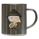 Da Oid Sinzer Musikinstrumente Edelstahl Kaffeetasse 400ml Grosser Arber Front